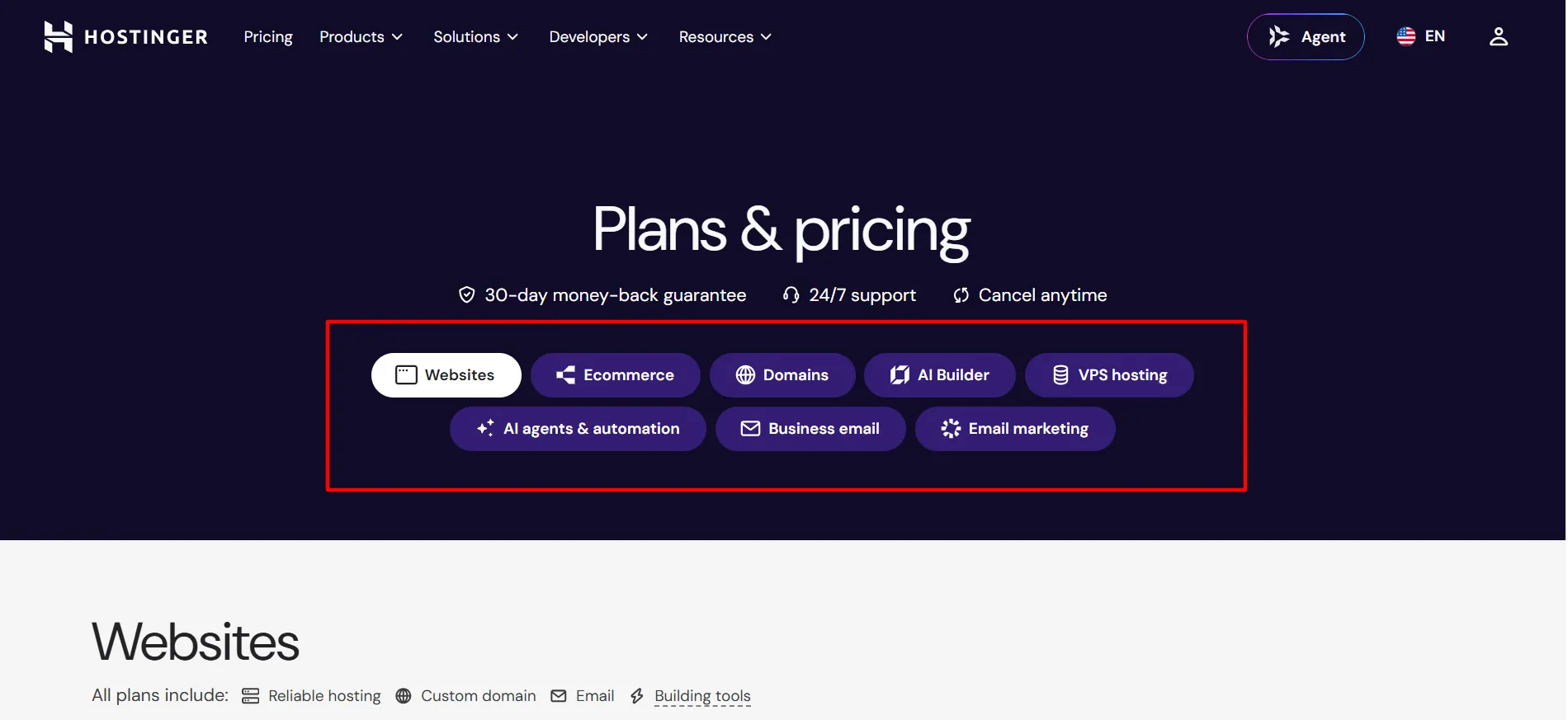 Langkah 1 Login Hostinger