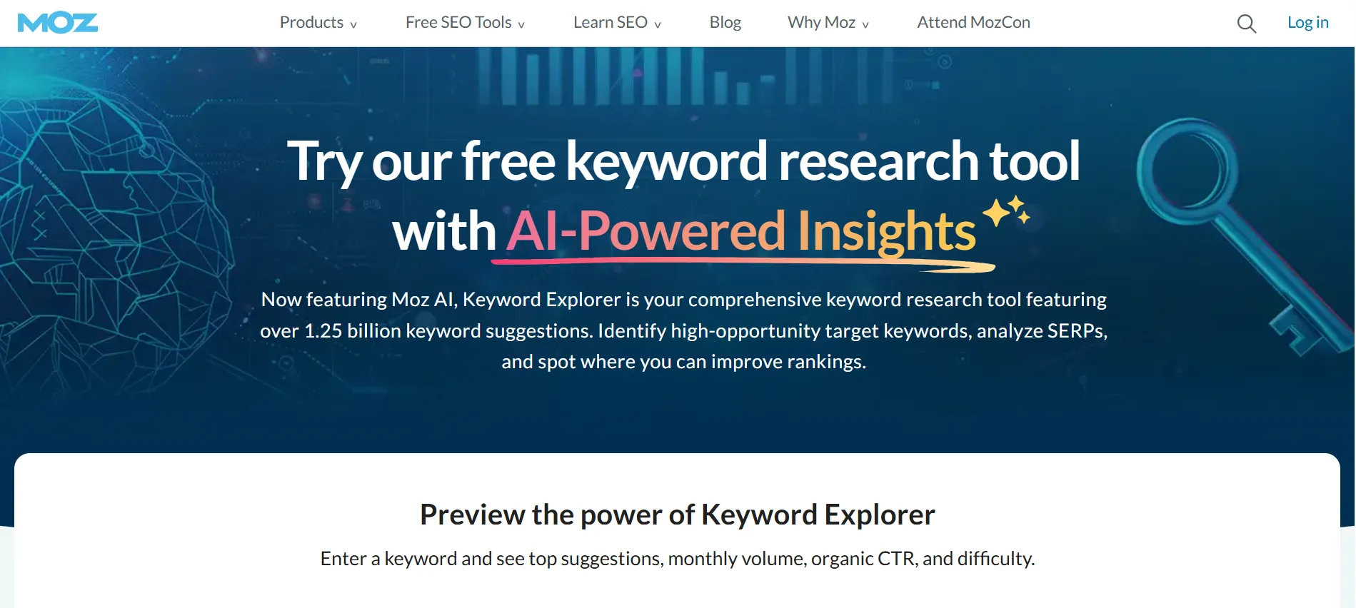 Moz Keyword Explorer