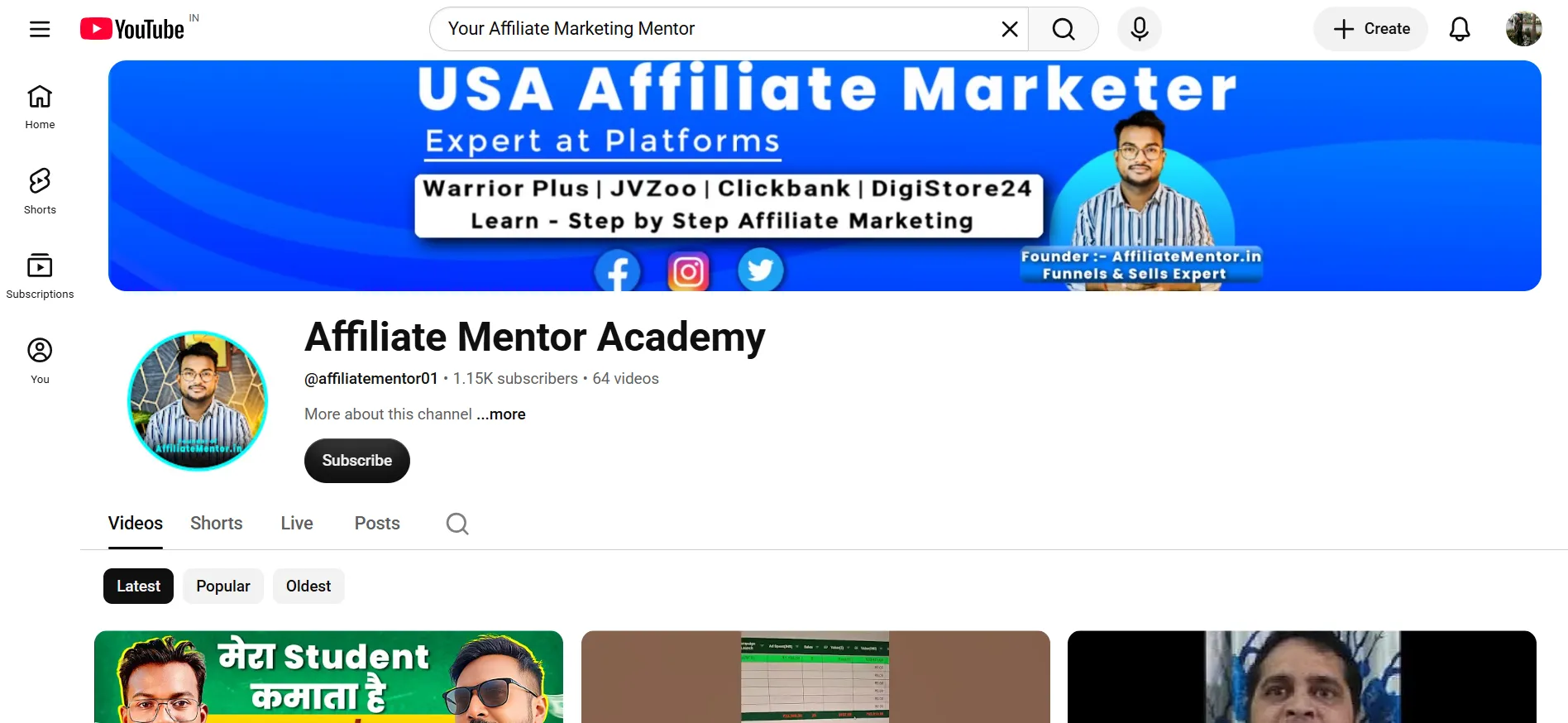 Your Affiliate Marketing Mentor