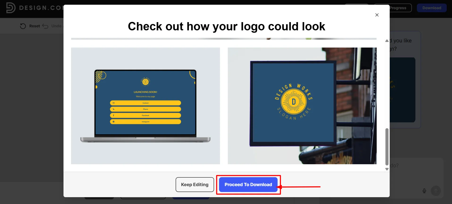 Design login step 7