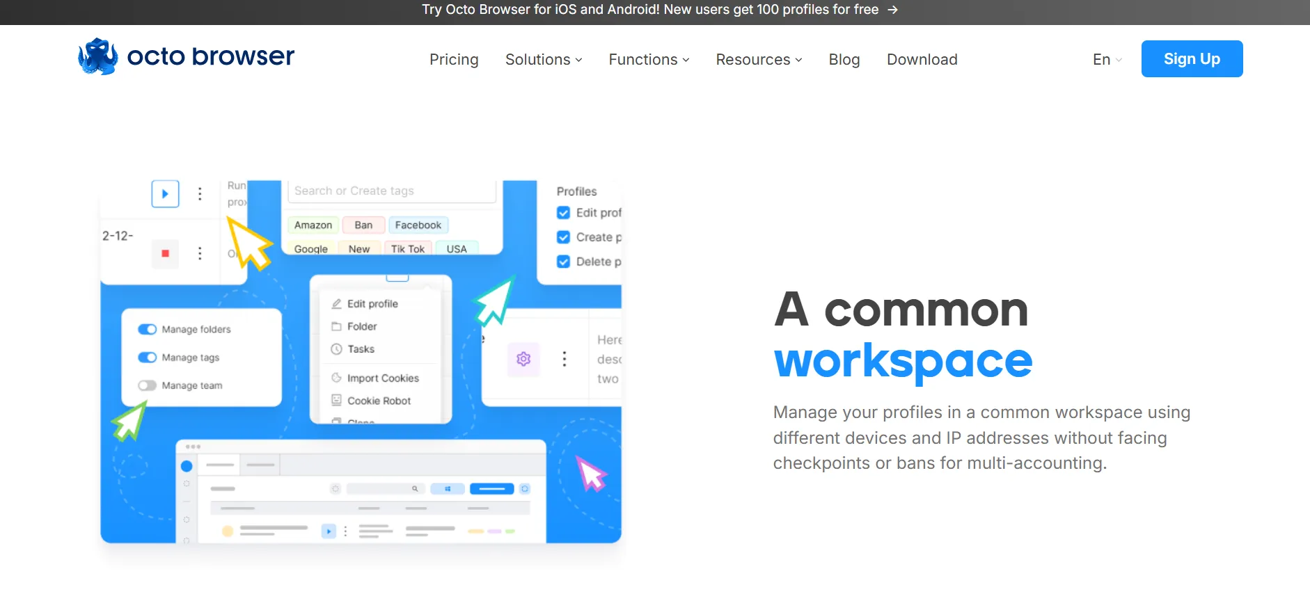 Kerja Sama Tim Octo Browser