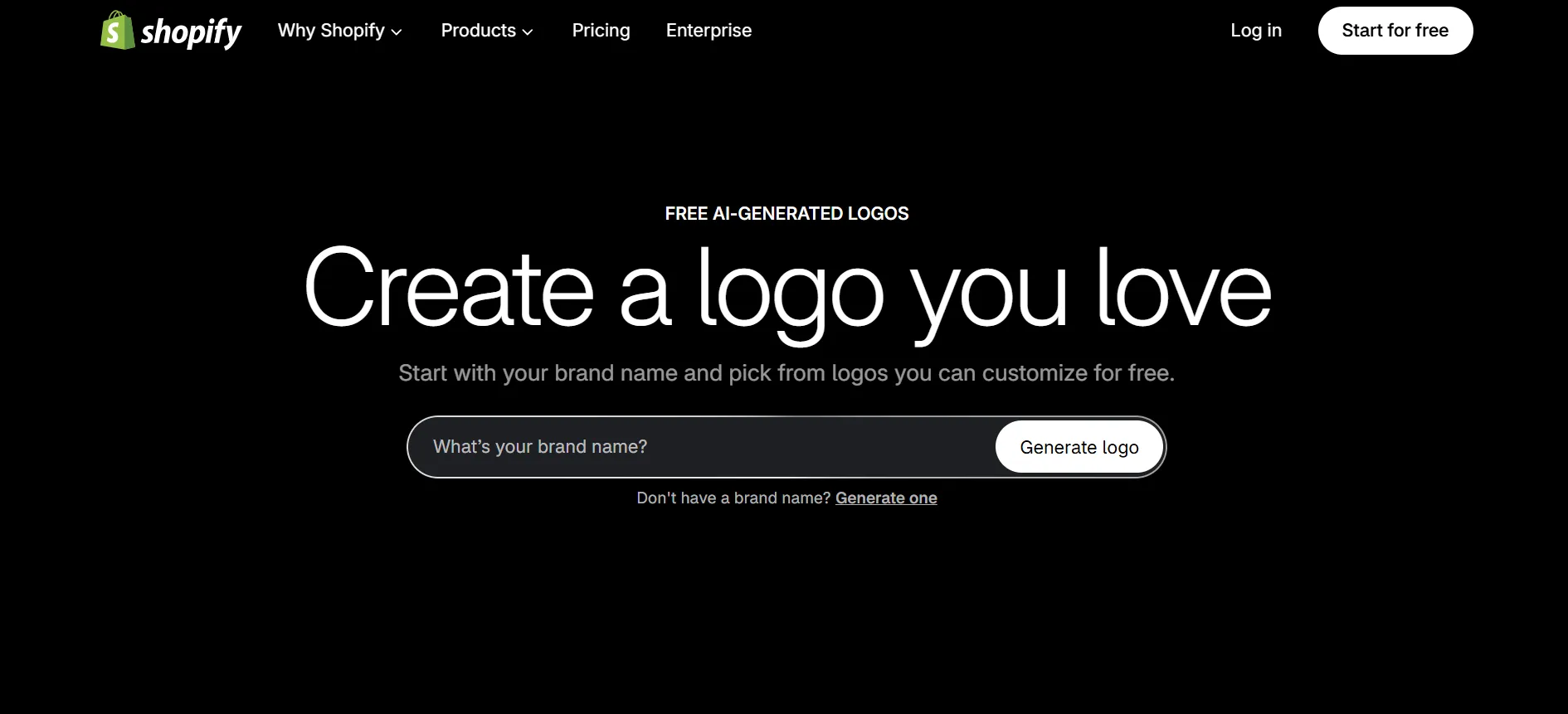 Shopify logo maker