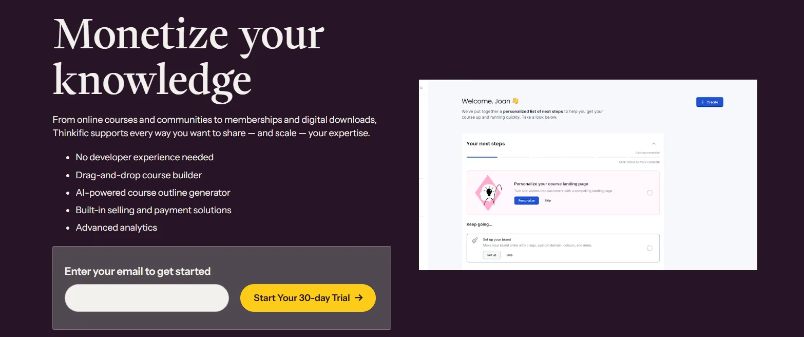 Thinkific Coupon Code October 2026: Get 25% OFF with Annual Billing